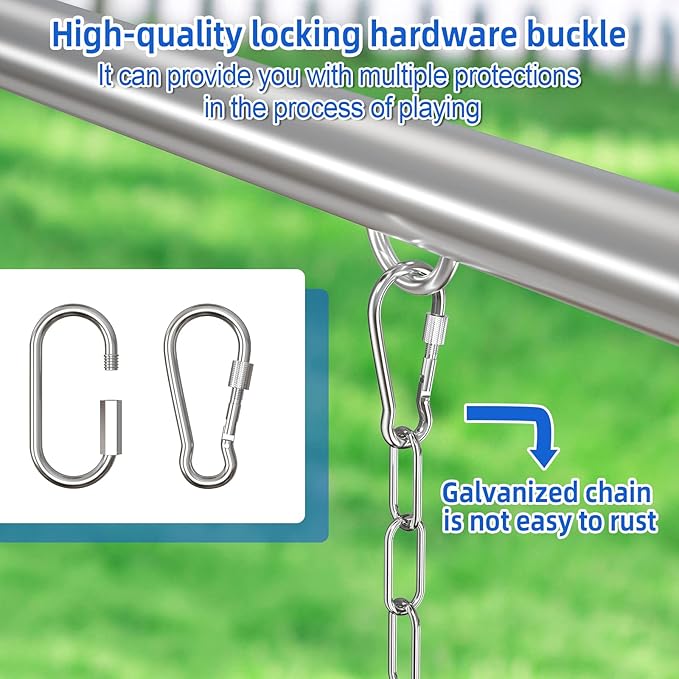 AGPTEK Toddler Swing Set, Heavy Duty Bucket Swing with Adjustable Rope, Toddler Cute Shape with 250 LB and 150 LB Capacity - Blue