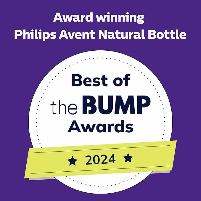 Philips Avent Natural Baby Bottles with Natural Response Nipples (Slow Flow, Flow 2), 4oz, Pink, 4-Pack, SCY900/14