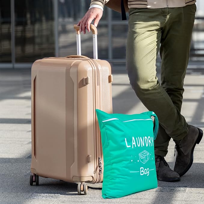 2 Pcs Large Travel Laundry Bag Waterproof Wet Dry Bag Washable Dirty Clothes Bag Bathing Suit Workout Bag for Gym Clothes Laundry Wet Clothes Swimming Yoga