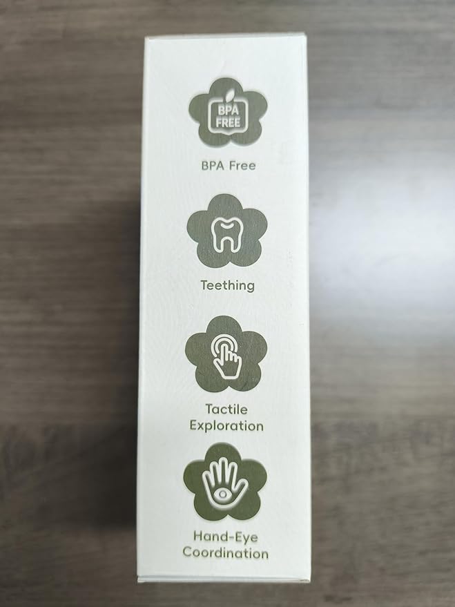 Baby Sensory Chew Toy for 6-12-18 Months, Soft Silicone Pull String Travel Toy for Car Seat & Stroller, Develops Fine Motor Skills & Vision, Early Learning Gift for Newborns and Toddlers Boys Girls