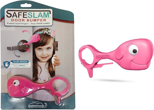 Baby Proofing Door Stopper, Door Pinch Guards Protect Child Fingers & PET Tails. Baby Safety Finger Protectors Prevent Pinch Injuries – Kids and Adults Love Whale Pinch Guard (Pink)