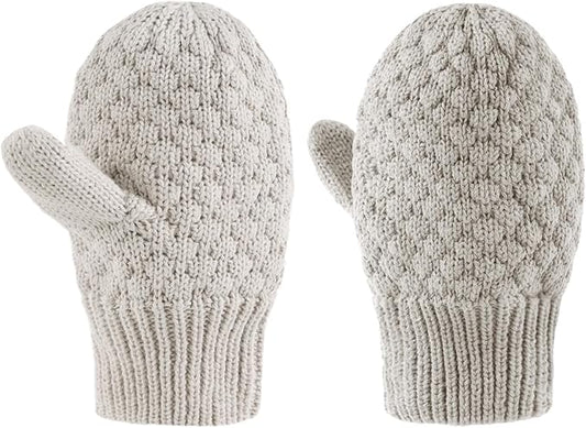 Baby Knit Mittens Toddler Boys Girls Gloves Winter Infant Newborn No Scratch Mitten 0-3 Years