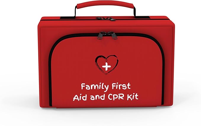 Family First Aid & CPR Kit - Emergency Medical Kit for The Entire Family, Child, Kids, and Youth. Perfect for Camping, Travel, Car, Hiking, Sports, Outdoor, and Home - First Aid Guide Life Safety Pro