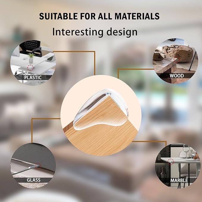 Baby Corner Protector Corner Protector Baby Furniture Corner Protection Transparent Cover Sharp Furniture and Table Top Edges with Adhesive 10 Pack