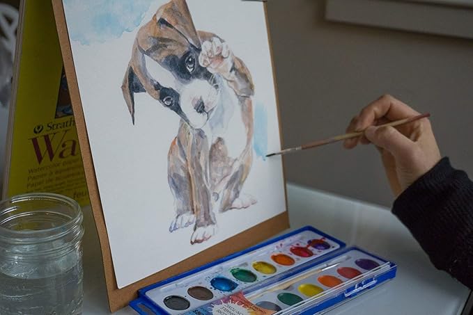 Color Swell Bulk Watercolors Paint Pack with Wood Brushes - 36 Sets with 8 Washable Colors Each - Perfect for Kids, Classrooms, Parties, Students, Donations, Party Favors, All Ages