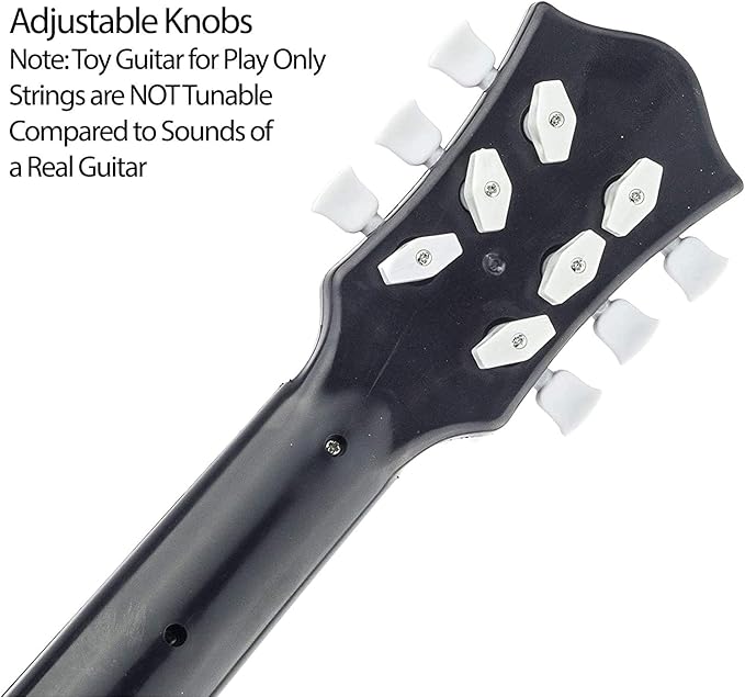 23" Acoustic Guitar, Kids 6 String Toy Guitar - Realistic Steel Strings - Beginner Practice First Musical Instrument for Children, Toddlers (Walnut)