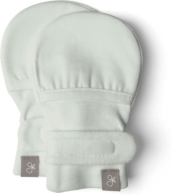 Goumi Baby Mitts, Anti-Scratch Newborn Mittens, Soft Stay-On Mitts, Succulent 3-6 Months