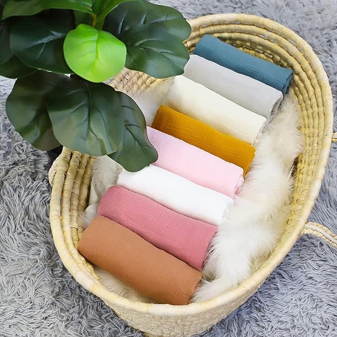 Hooyax Muslin Baby Lounger Cover, 100% Cotton Durable Newborn Lounger Cover, Soft and Breathable Infant Lounger Cover for Boys Girls, Covers Only (Yellow)