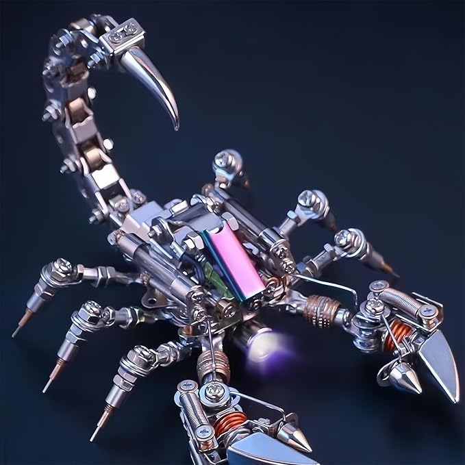 Adult 3D Metal Puzzle, Punk Scorpion Metal Model Set, 3D Puzzle Mechanical Insect Building Blocks, Fun DIY Assembly,high-end Men's Gifts.