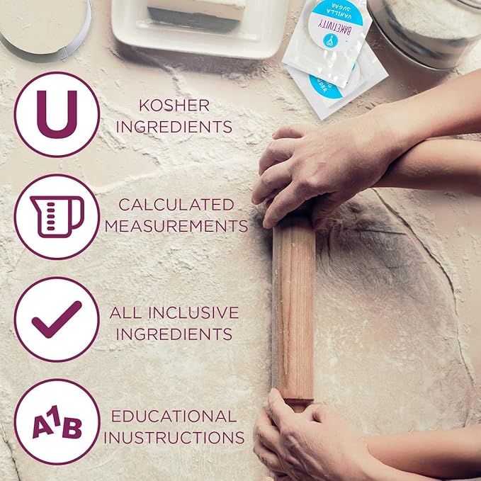 BAKETIVITY Kids Baking DIY Activity Kit - Bake Delicious Cinnamon Buns with Pre-Measured Ingredients – Best Gift Idea for Boys and Girls Ages 6-12