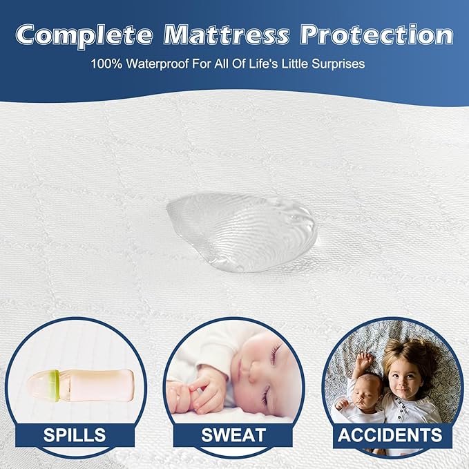 Baby Wedge Pillow for Newborn, Incline, Waterproof, Pregnancy Wedge, Premium Foam with Removable Cover, 15 x 12 x 2.6 inches