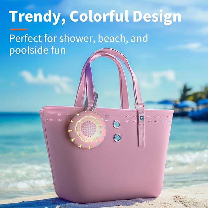 HEYSONG Bluetooth Shower Speaker + DIY Diamond Stickers – Great Gift for Girls