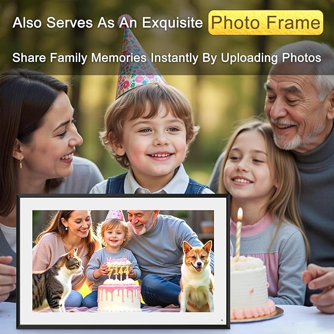 10.1 Inch Smart Digital Calendar & Chore Chart Full HD Touchscreen Display WiFi Sync Electronic Planner for Family Schedules Includes Desk Stand Streamline Home Organization Gift for mother mom women