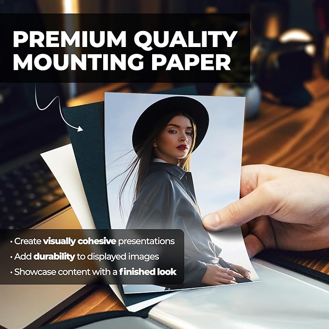 Dunwell Small Photo Album 5x7 (2-Pack), Mounting Paper, 5 x 7 Art Portfolio Binder, 24 Sleeves Display 48 Pages, Acid-Free Poly Professional Picture Book for 5x7 Artwork, Postcards