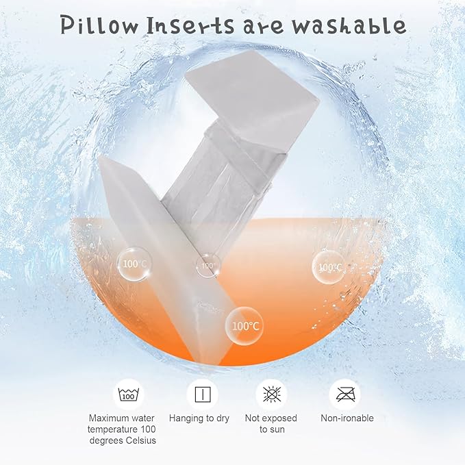 Baby Side Sleeper Weddge Breathable Pillow, Removable and Washable Breathable Bedding Set Collection Size Memory Foam (Adjustable Fill) Bed Pillows Set