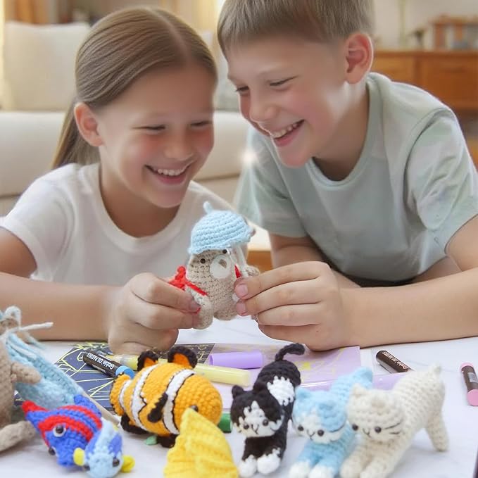 ChillFuzz Animal Crochet Kit Beginner Crochet Kit for Adults and Kids with Yarn Hook and Instructions Perfect Handmade Gift for Pet Lovers Dachshund