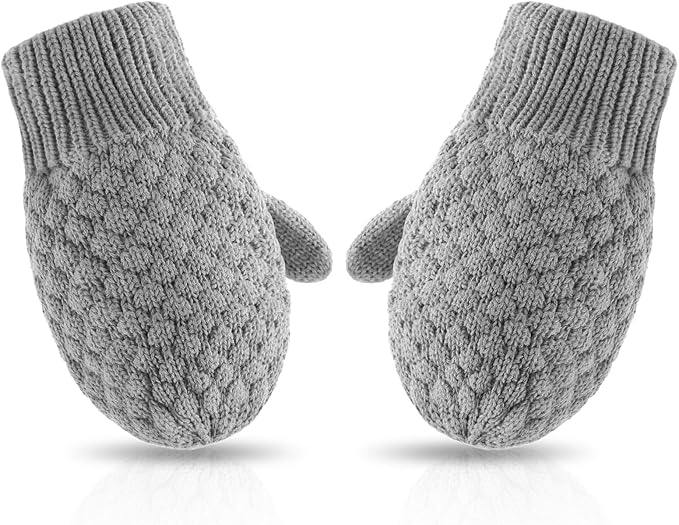 Baby Knit Mittens Toddler Boys Girls Gloves Winter Infant Newborn No Scratch Mitten 0-3 Years