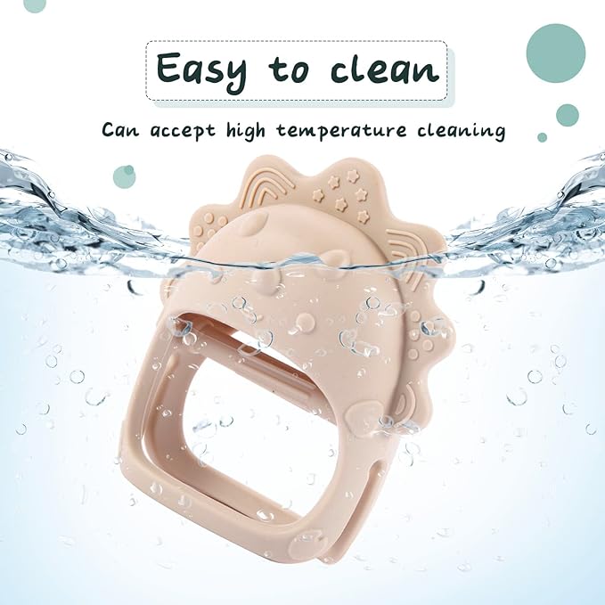 Baby Teething Toys, Teething Toys, Teethers for Babies 3-6 Months, Baby Chew Toys, BPA Free Teether Mitten with Soft Texture for Sensory Exploration and Itching Teething Relief