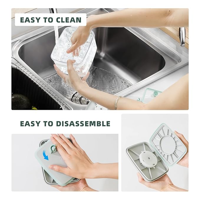 Baby Milk Powder Container - 2300ml Air Tight Formula Dispenser with Spoon and Scraper, BPA-Free, Clear, 28OZ, 1.76LB, 800g