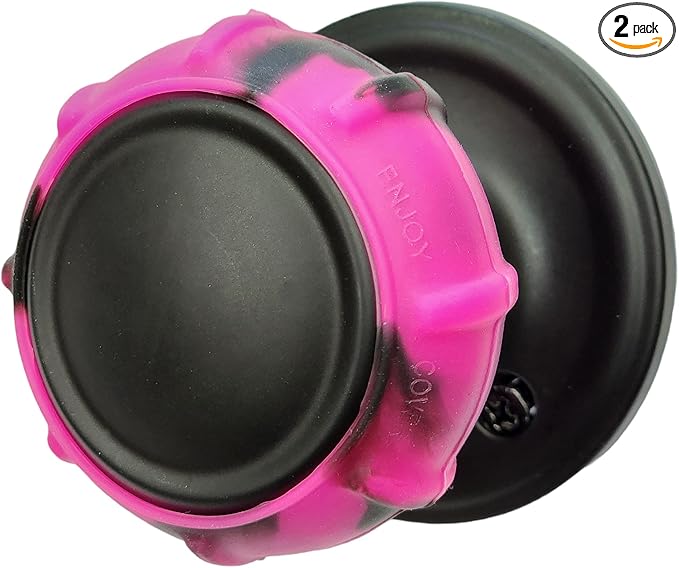 Enjoy Cover - 2 Pack Silicone Door knob Grips Maximum Grip Nonslip Arthritis & Senior Living Aids Grippy Easy Open Fits All Door Knob Universal Size Decorative (Camo Pink)