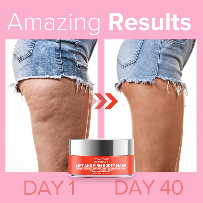 Anti Cellulite Body Firming Cream: Tightening & Lifting Booty Lotion with 3D Thermal Tech for Thighs, Belly, Bum & Women Sagging Skin, Shea Butter & Coconut Oil, 3.4 oz