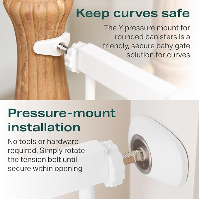 Cumbor 36" Extra Tall Baby Gate for Dogs and Kids with Wide 2-Way Door, 29.7-40.6" Width, and Auto Close Personal Safety for Babies and Pets, Fits Doorways, Stairs, and Entryways