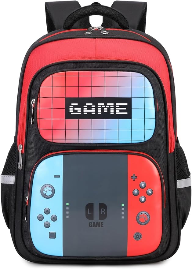 Boys Backpack 3d Cartoon GameBag for Children Teens School Backpacks for Waterproof Kids Backpack 17″Travel Backpacks (GAME)