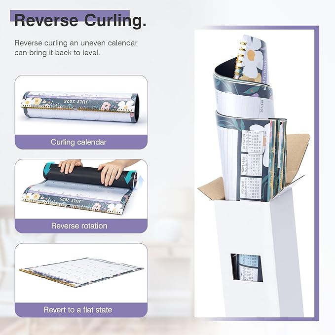 2025 Calendar, Wall Calendar 2025-2026 (17"x22") with Lines, Monthly Calendar from Jul 2025 to Dec 2026, 18 Month Vertical Large Monthly Family Calendar 2026 for Wall, Calendario 2026