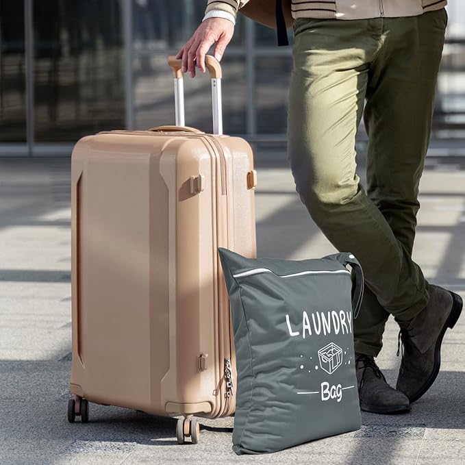 2 Pcs Large Travel Laundry Bags - Waterproof Wet Dry Bags for Gym Clothes, Swimming, Yoga