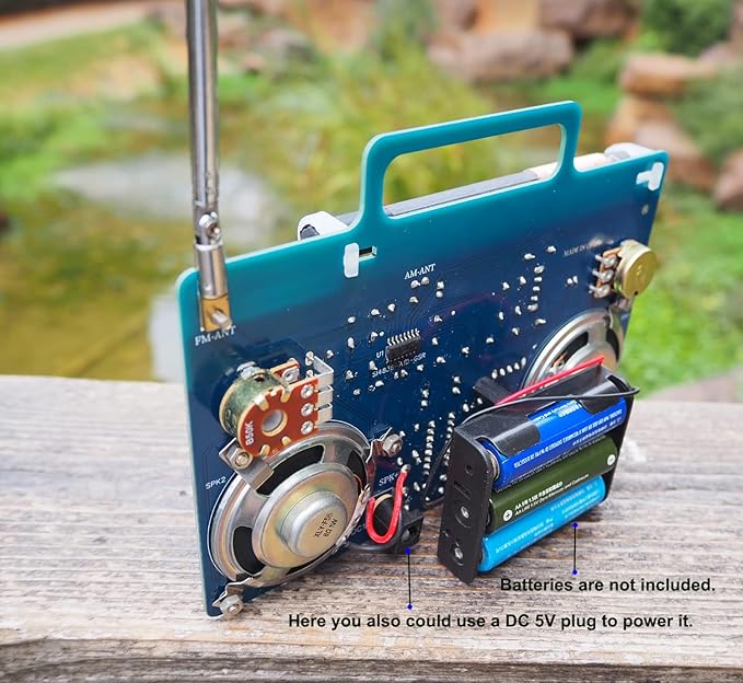 AM/FM Radio Kit | Soldering Project DIY Kit for Practicing Teaching Electronics | Stereo | Great STEM Project and Gift | Upgraded Version VT-16