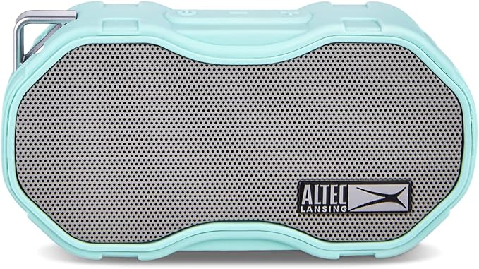 Altec Lansing Baby Boom XL - Waterproof Bluetooth Speaker, Wireless & Portable Speaker for Travel & Outdoor Use, Deep Bass & Loud Sound, 1 Pack, Mint