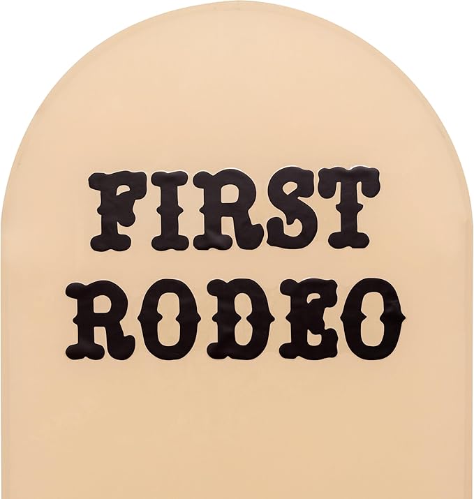 First Rodeo Wall Decal - Western Cowboy Theme First Birthday Party/Baby Shower Party Decorations Supplies Wall Stickers, Rodeo Sign Balloon Arch Backdrop and Party Backdrop Decorations Decals