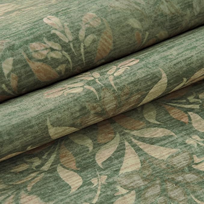 jinchan Vintage Floral Runner Rug 2x6 - Machine Washable Distressed Design Non-Slip Low-Pile Soft Thin Carpet for Hallway Kitchen Farmhouse Bedroom Entryway Laundry Room (2x6ft,Dark Green)