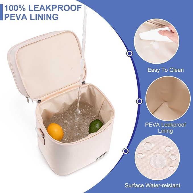 Breastmilk Cooler Bag with Ice Pack Fits 6 Baby Bottles Up to 9 Ounce