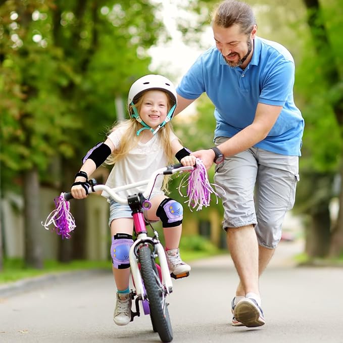 BOSONER Kids/Youth Knee Pad Elbow Pads for Roller Skates Cycling BMX Bike Skateboard Inline Rollerblading, Skating Skatings Scooter Riding Sports