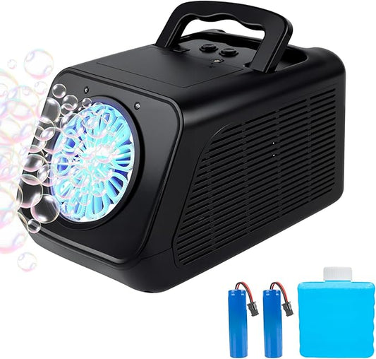 Bubble Machine Rotating Bubble Maker for Kids - 20000+ Big Bubbles Per Minute Bubbles for Toddlers 1-3| Rechargeable Atomatic Bubble Blower for Indoor Outdoor Party Weeding