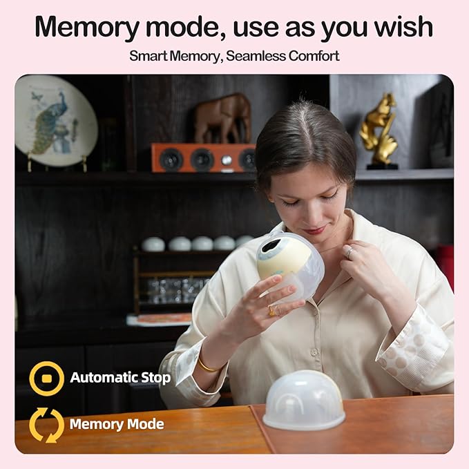 Ellie Wearable Hands Free Breast Pump, Portable Breastfeeding Pump w/Soft Double-Sealed Flange, Anti-Backflow & Leakproof Design, Ultra-Slim and Quiet, 4 Modes 9 Levels, Smart Nightlight, 2 Pack