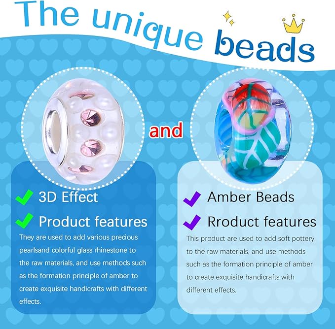 AIPRIDY Charm Bracelet Making Kit,Unicorn Mermaid Crafts Gifts Set Can Inspires Imagination and Creativity,Jewelry Making Kit Perfect Gifts for Girls 5-12 Years Old(72 Pieces Mermaid Aqua)