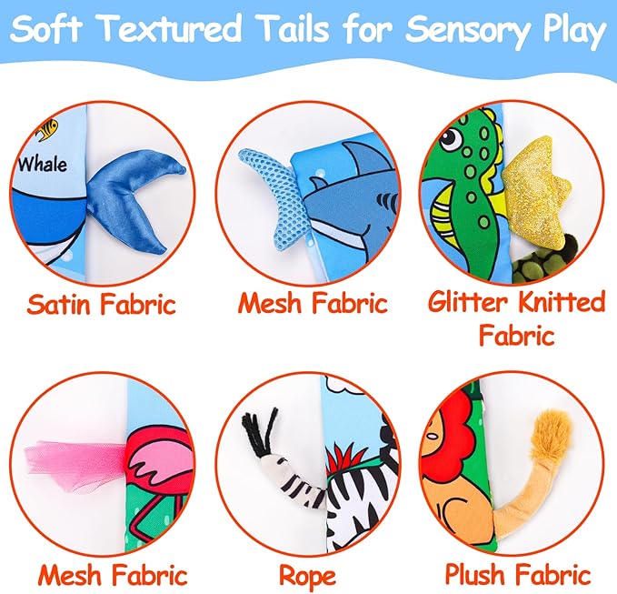 2PCS Baby Books 0-6 Months Tummy Time Infant Toys 0-3 Months High Contrast Baby Sensory Toys 3-6 6-12 Months Newborn Essentials Must Haves Crinkle Touch Feel Busy Soft Books for Babies Shower Gifts