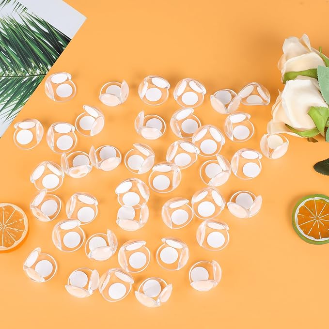 40 Pack Corner Protector Baby, Spherical Shapes Baby Proof Corners and Edges, Clear Table Corner Covers Baby, Baby Corner Protector Guards, Corner Guards for Table Edges & Sharp Corners