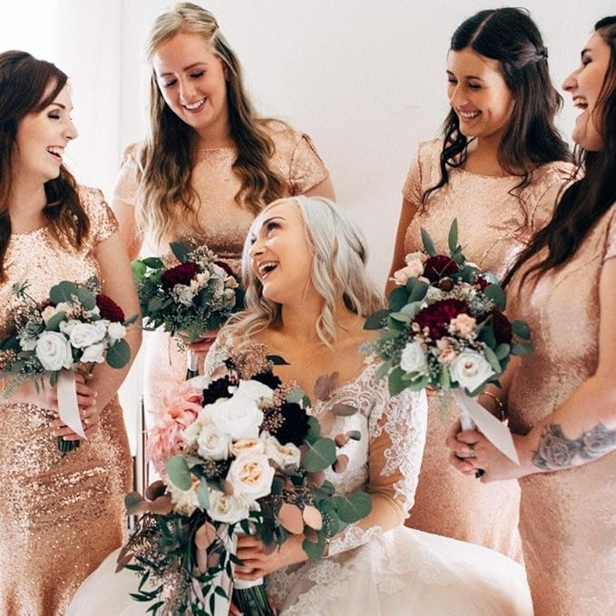 Bridesmaid Proposal Gifts Letter Cosmetic makeup bag bulk for Wedding Party Favors Bachelorette party decorations Toiletry Organizer Bag Makeup Case Gift (6, White)