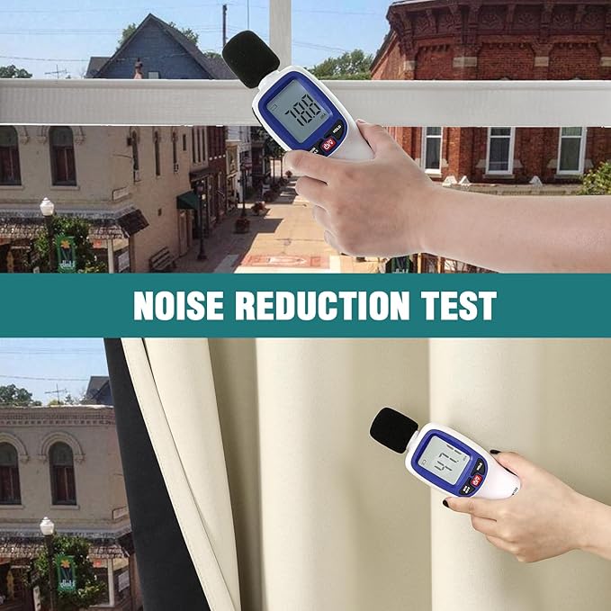 ChrisDowa 100% Blackout Curtains 95 inch Long for Bedroom with Black Liner, 2 Thick Layers Total Blackout Thermal Insulated Grommet Window Curtains 2 Panels Set (Light Beige, 52 x 95 Inch)