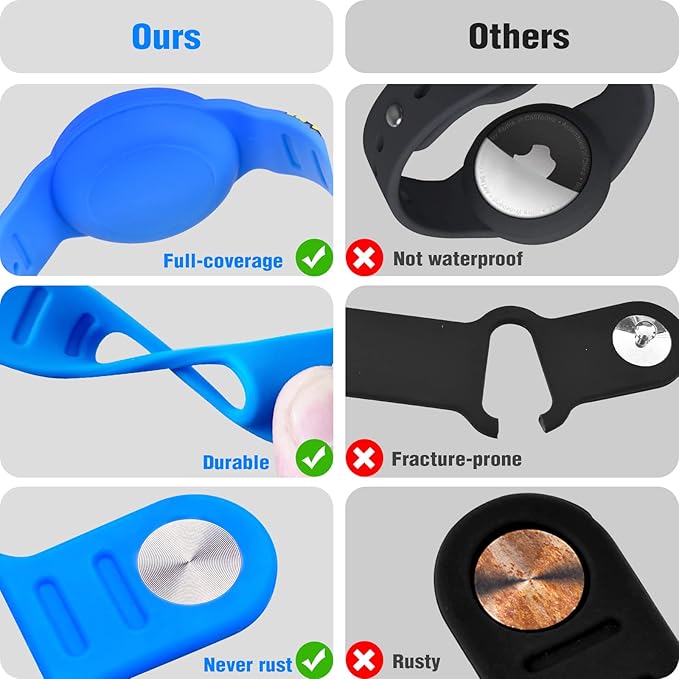 2 Pack AirTag Bracelet for Kids, Waterproof Cute Cartoon Air tag Holder Kids with Watch Band Design, Full Coverage Anti-Lost Silicone Airtag Hidden Accessories for Children (Luminous Version)