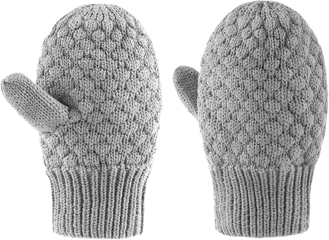 Baby Knit Mittens Toddler Boys Girls Gloves Winter Infant Newborn No Scratch Mitten 0-3 Years
