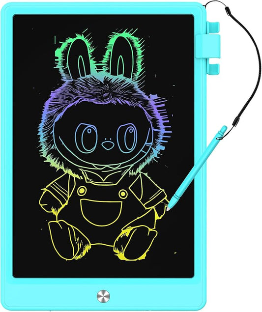 12.9 Inch LCD Writing Tablet for Kids, Colorful Toddler Doodle Board - Erasable Drawing Pad, Educational Learning Toy for Ages 3-8 - Valentine's Day Christmas Birthday Gifts (12.9 Inch, Blue)
