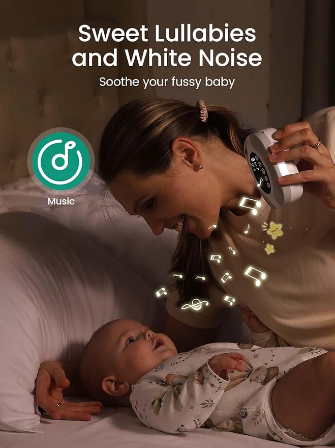 GROWNSY Electric Nose Suction for Baby, Hospital-Grade Nasal Aspirator with Night Light,Soothing Lullabies, Baby Nose Sucker with 9 Adjustable Suction Levels