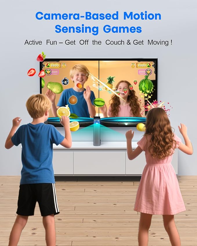 AR Motion Gaming Console for Kids & Families - Plug & Play Video Game System for Indoor Physical Play & Interactive Family Fun. Great for Gifts, Game Nights, Parties, Playtime and Playdates