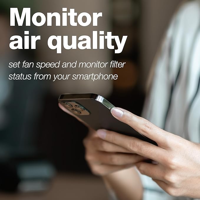 IQAir HealthPro Compact XE Air Purifier - Compact HyperHEPA Fration for Rooms up to 1240 sq ft - Allergens, Smoke, Dust, Mold, Pet Dander, Swiss Made, WiFi Enabled