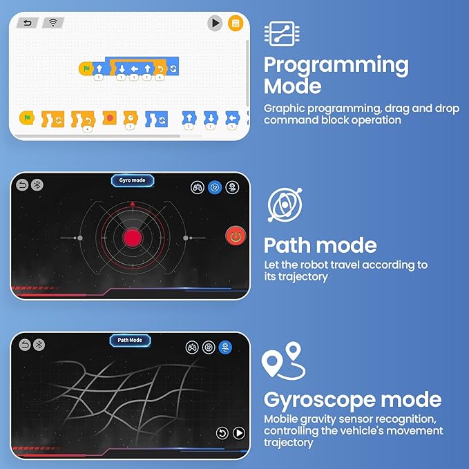 5-in-1 STEM Robot Building Kit for Kids Ages 8-16, Remote & App Controlled, Rechargeable Engineering Learning DIY Coding Toy, Educational Building Blocks Gift for Girls & Boys (603 PCS)