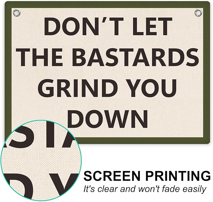 Funny Banner, Inspirational Wall Decor, Positive Affirmations Wall Hanging, Motivational Gifts Banner Flag, Wall Flag Home Living Room Apartment Dorm Office Decor, Banner for Room